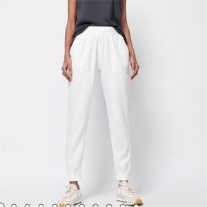Faherty Arlie jogger white NWT‎ Linen Blend Sz XS S XL
